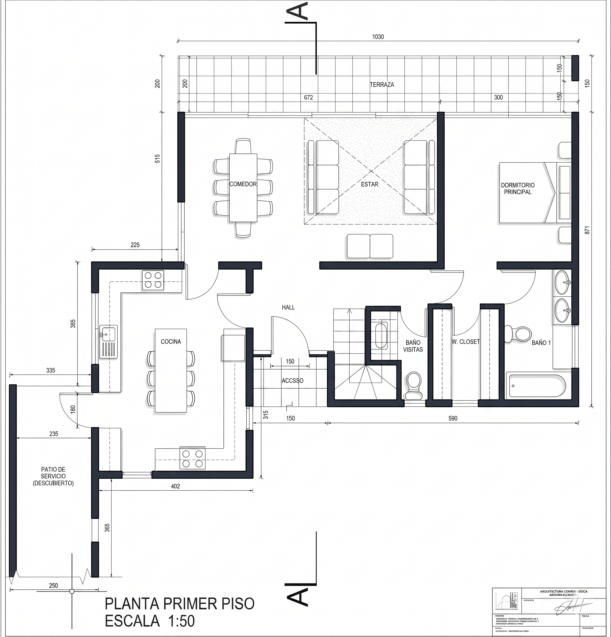 Planta 1er Piso Casanova