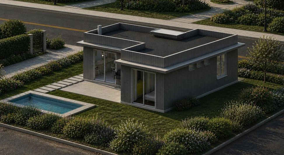 Vista aérea T-House